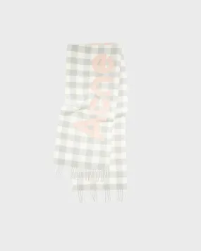 Acne Studios   Scarf Check Logo Pink ONESIZE 